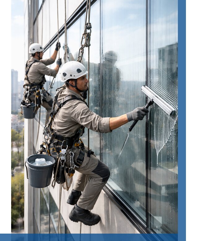 Мойка окон альпинистами в Светлограде от 4571 р. | ВЫСОТНИК-Свт