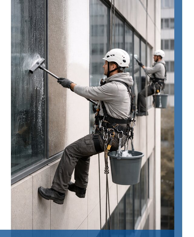 Мойка фасадов зданий в Светлограде под ключ от 356 р. | ВЫСОТНИК-Свт