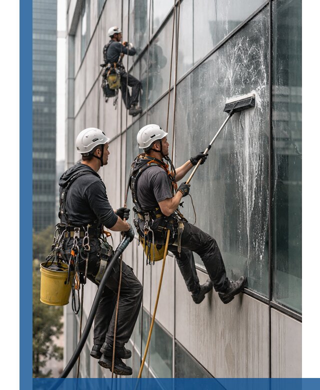 Профессиональная высотная мойка фасадов зданий в Светлограде