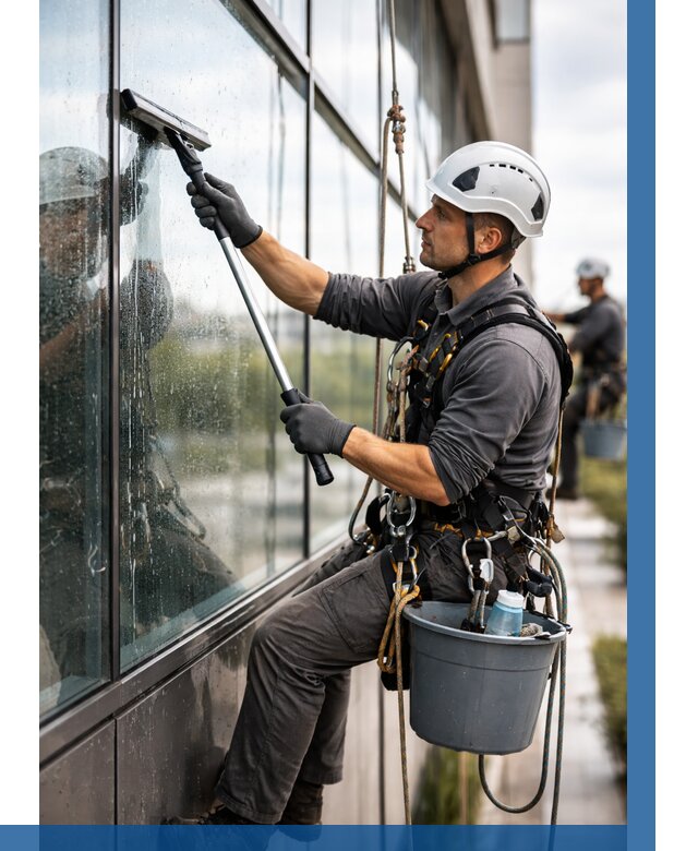 Мойка стеклянных фасадов в Светлограде от 203 р. | ВЫСОТНИК-Свт