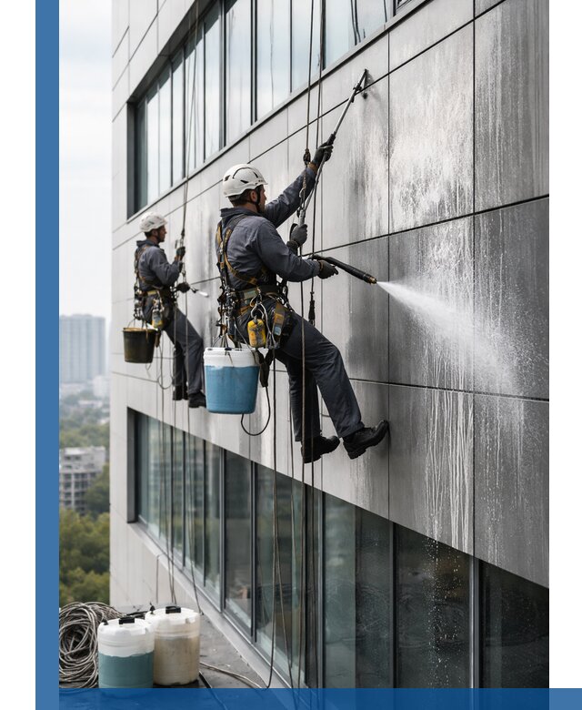 Профессиональная мойка вентилируемых фасадов в Светлограде