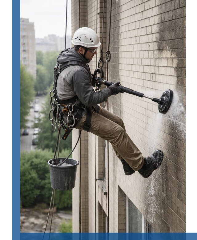 Очистка фасада от копоти в Светлограде профессионально и безопасно