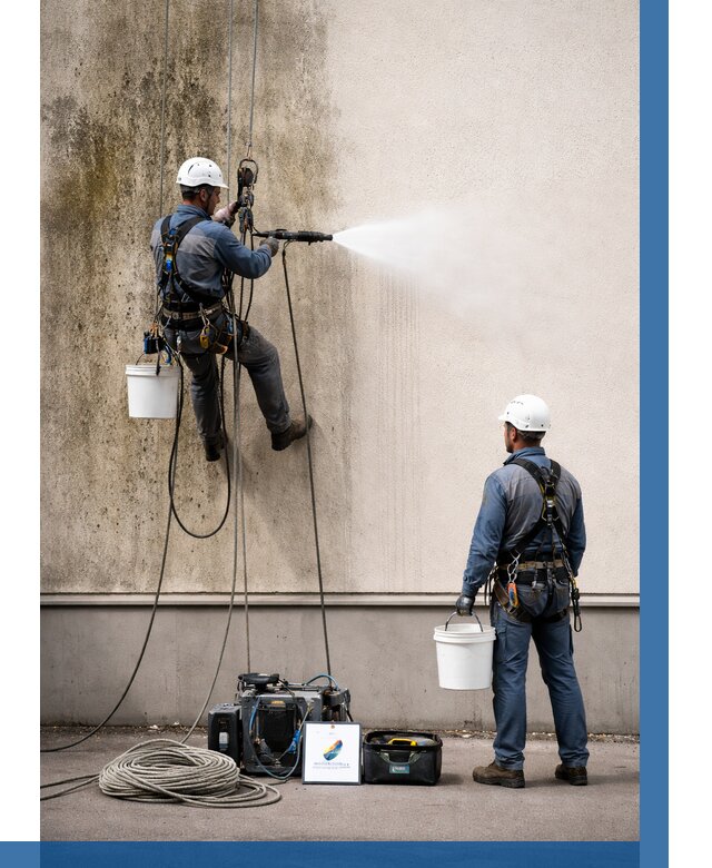 Очистка фасада от плесени в Светлограде от 305 р. | ВЫСОТНИК-Свт