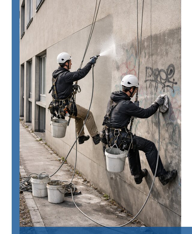 Антиграффити покрытие фасада с защитой от надписей в Светлограде