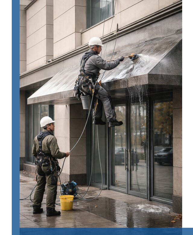 Профессиональная мойка козырьков и навесов в Светлограде