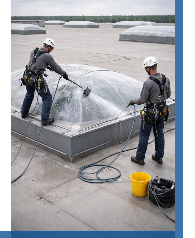 Мойка зенитных фонарей в Светлограде, заказать от 4571 р. | ВЫСОТНИК-Свт