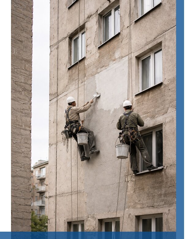 Косметический ремонт фасада в Светлограде от 1117 р. | ВЫСОТНИК-Свт