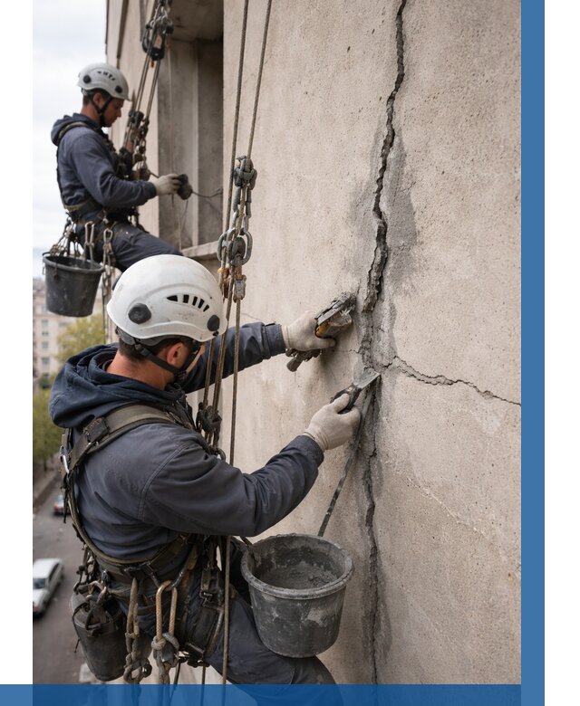 Заделка трещин на фасаде в Светлограде от 914 р. | ВЫСОТНИК-Свт