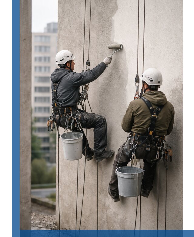 Покраска фасадов высотными альпинистами в Светлограде с гарантией