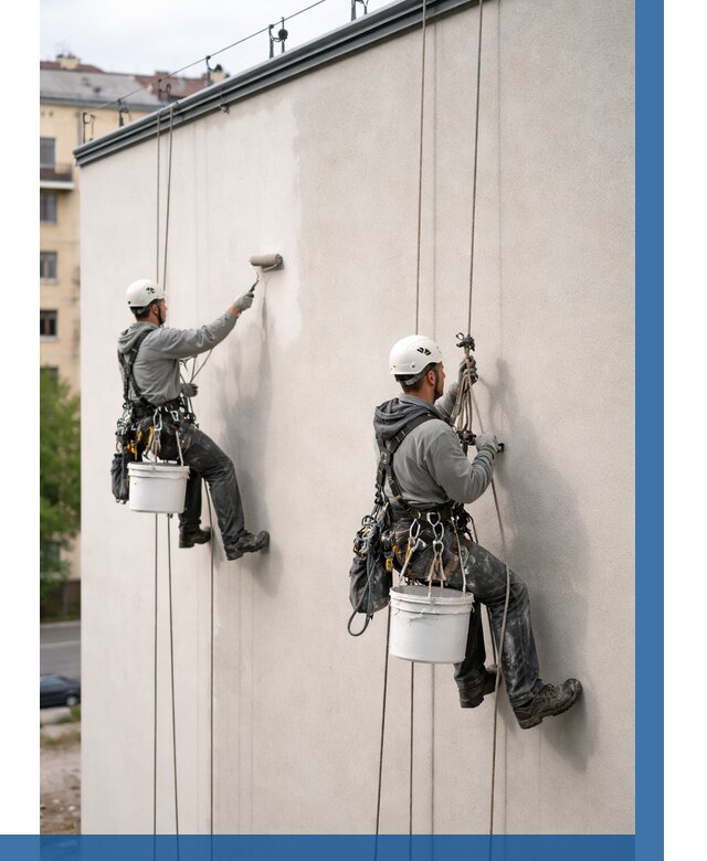 Покраска оштукатуренного фасада в Светлограде от 325 р. | ВЫСОТНИК-Свт