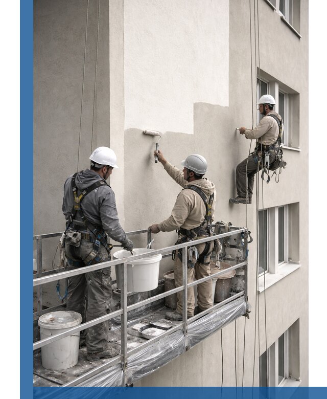 Покраска оштукатуренного фасада в Светлограде под ключ с гарантией