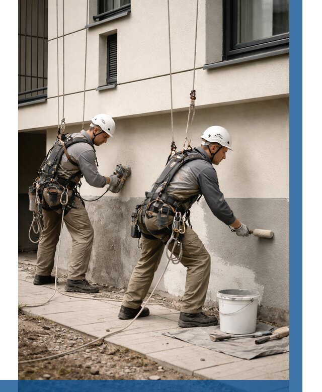 Окраска цоколя здания в Светлограде от 457 р. под ключ | ВЫСОТНИК-Свт