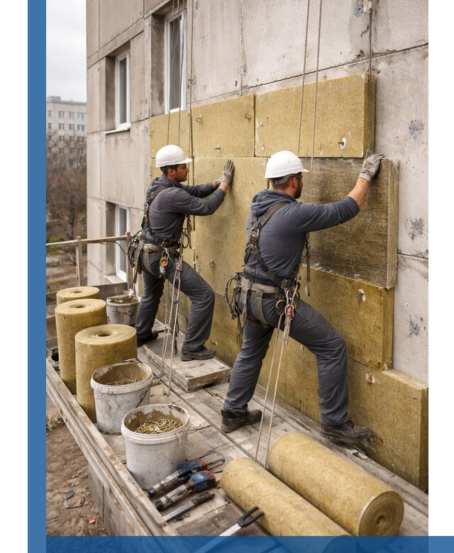 Утепление фасада минватой в Светлограде под ключ с гарантией