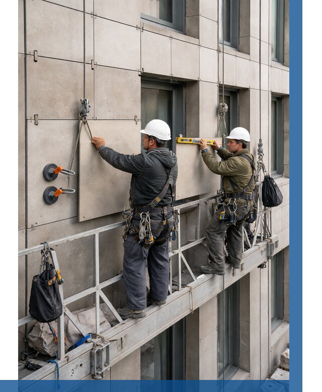 Монтаж керамогранита на фасад в Светлограде от 2540 р. | ВЫСОТНИК-Свт