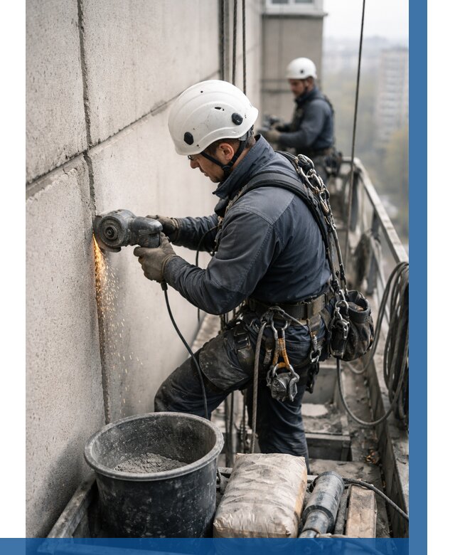 Штробление межпанельных швов в Светлограде от 1219 р. | ВЫСОТНИК-Свт
