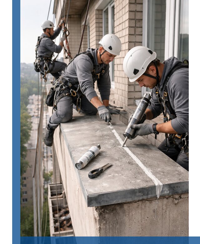 Герметизация балконного козырька в Светлограде профессионально