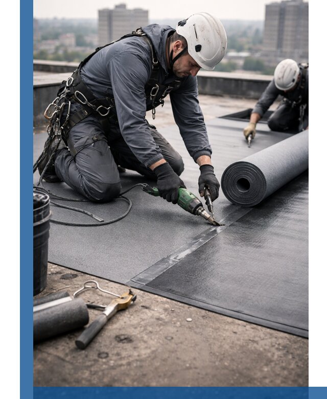 Ремонт мягкой кровли в Светлограде с выездом промальпинистов