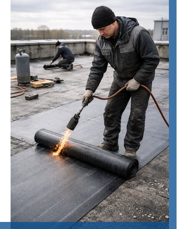 Ремонт наплавляемой кровли в Светлограде от 711 р. | ВЫСОТНИК-Свт