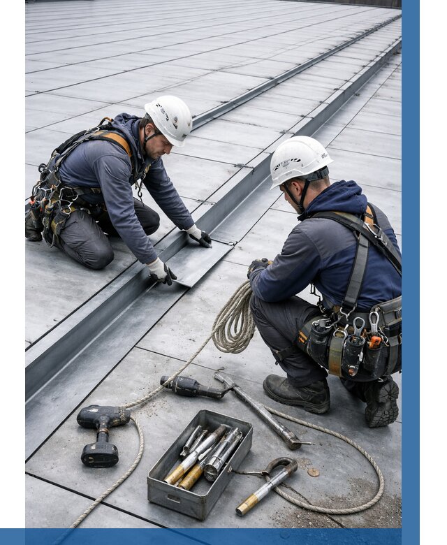 Ремонт фальцевой кровли в Светлограде от 711 р. | ВЫСОТНИК-Свт