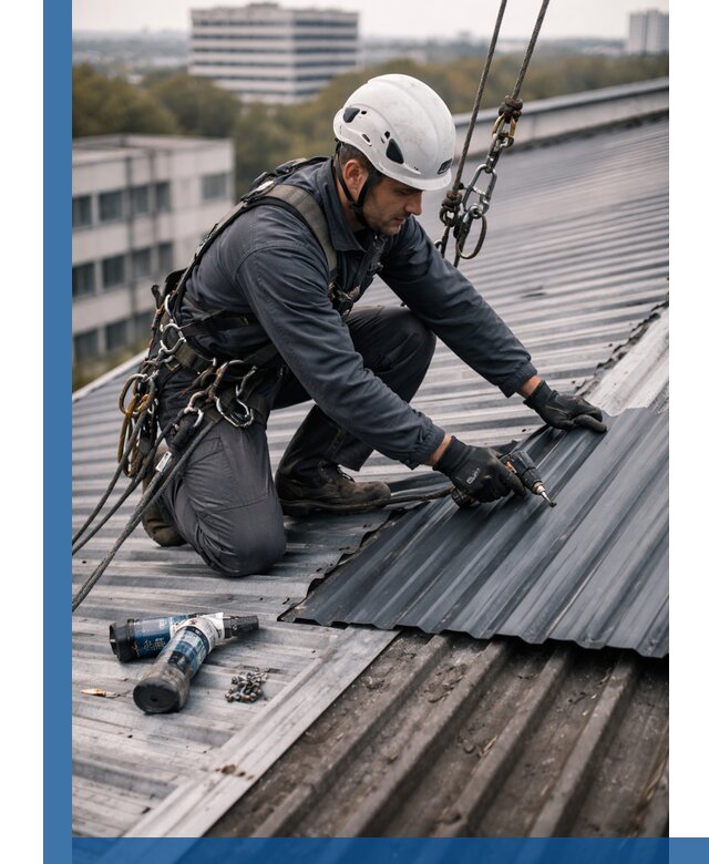 Ремонт профнастила на кровле в Светлограде, работы под ключ