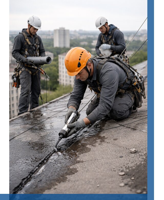 Устранение протечек кровли в Светлограде от 12190 р. | ВЫСОТНИК-Свт