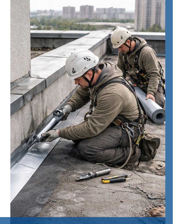 Ремонт кровельных примыканий в Светлограде от 1219 р. | ВЫСОТНИК-Свт