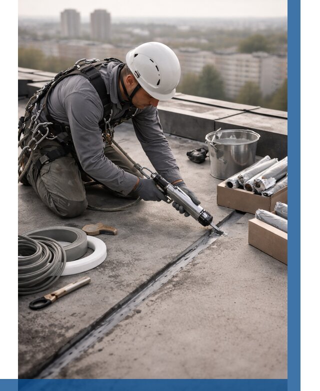 Герметизация швов кровли в Светлограде от 457 р./м2 | ВЫСОТНИК-Свт