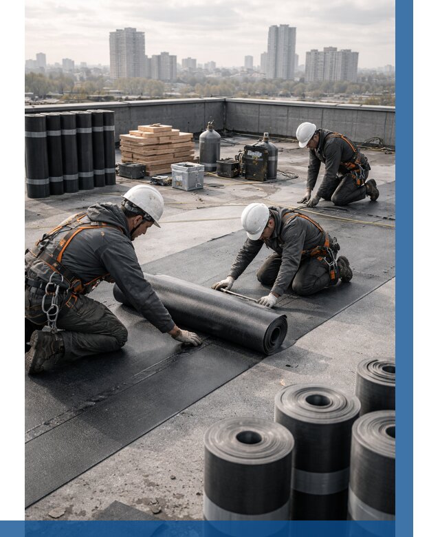 Монтаж мягкой кровли под ключ в Светлограде от 457 р. | ВЫСОТНИК-Свт