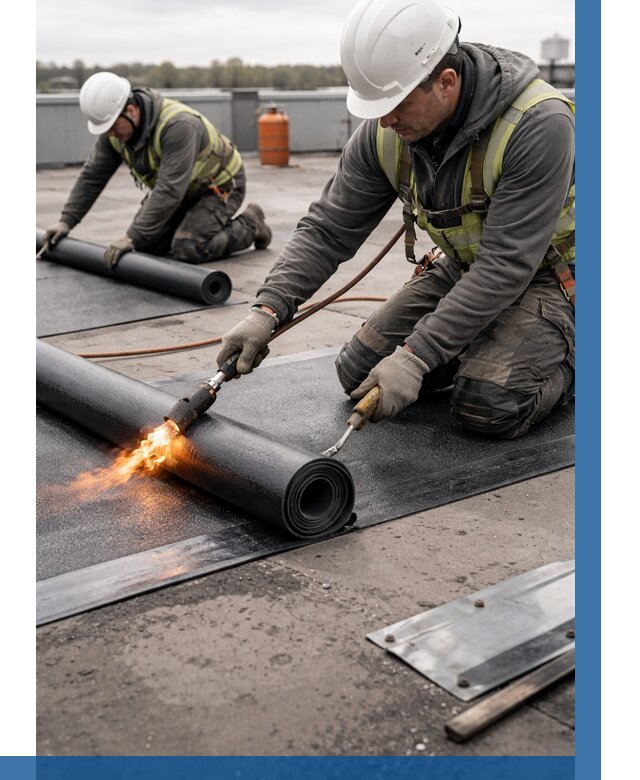 Монтаж наплавляемой кровли в Светлограде от 863 р. — ВЫСОТНИК-Свт