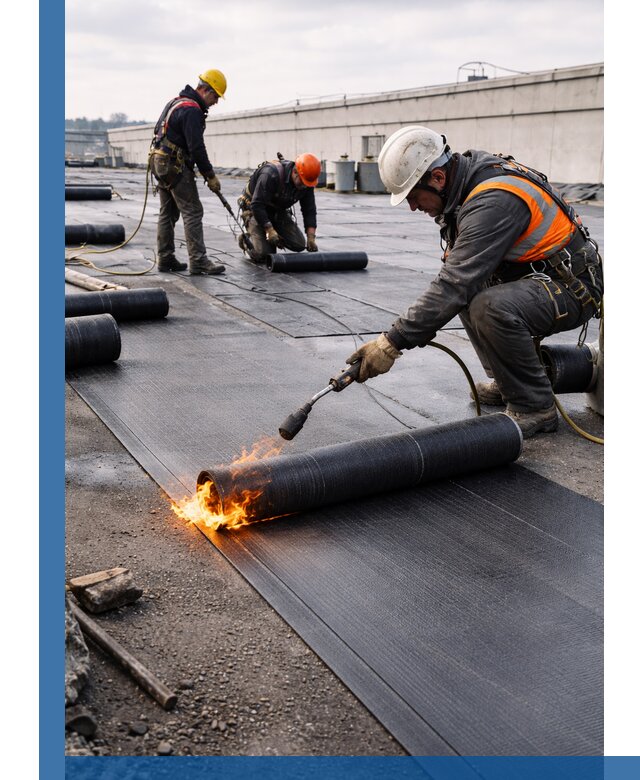 Монтаж наплавляемой кровли в Светлограде профессионально