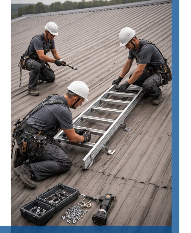Монтаж кровельной лестницы в Светлограде от 4571 р. | ВЫСОТНИК-Свт