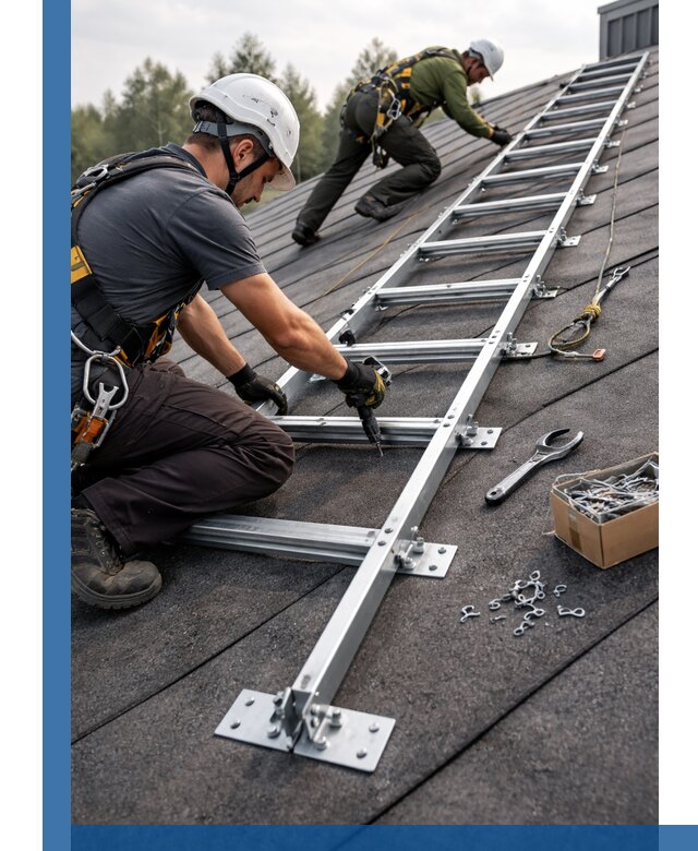Профессиональный монтаж кровельной лестницы в Светлограде под ключ