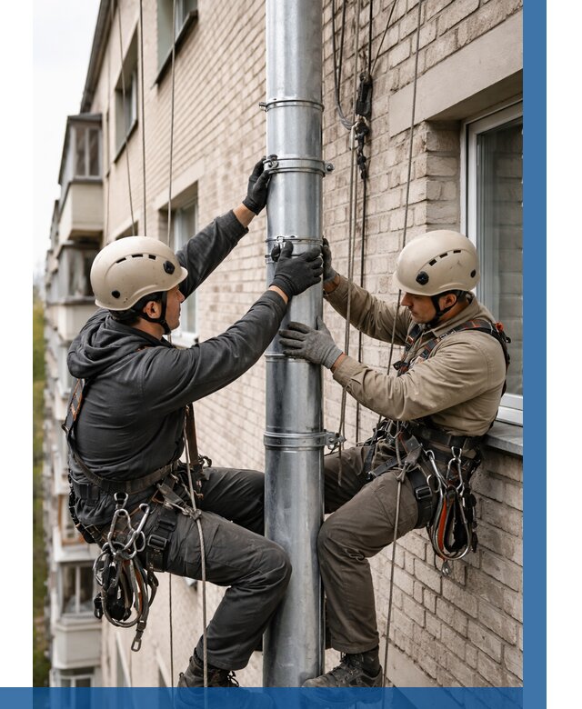 Замена водосточных труб в Светлограде от 6603 р. | ВЫСОТНИК-Свт