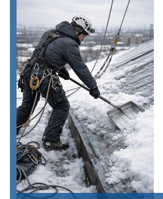 Профессиональная очистка кровли от снега и наледи в Светлограде