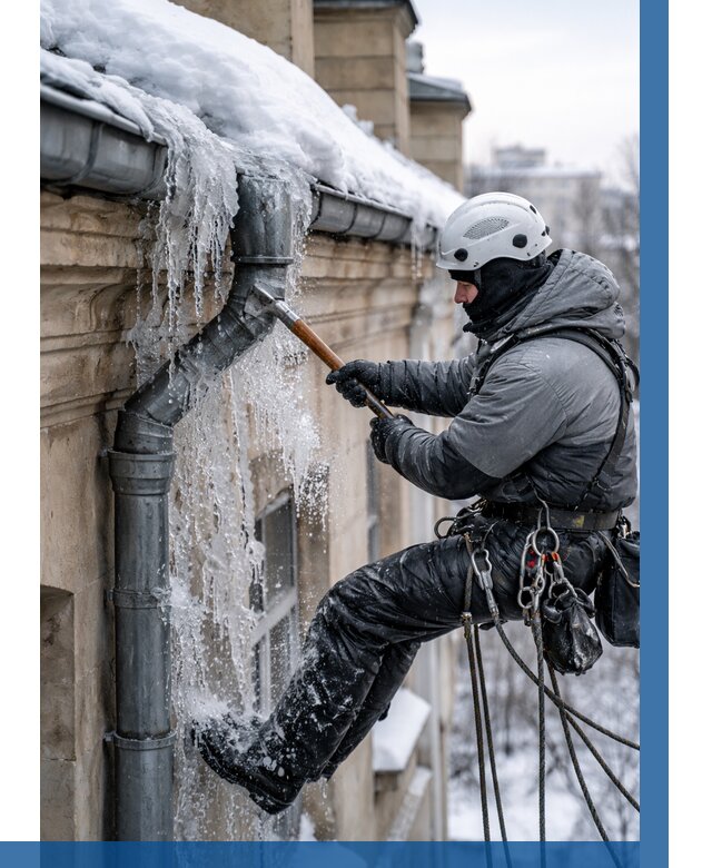 Очистка водостоков от льда в Светлограде от 3555 р. | ВЫСОТНИК-Свт