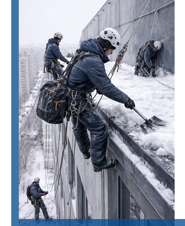 Абонентское обслуживание кровли зимой в Светлограде регулярный уход