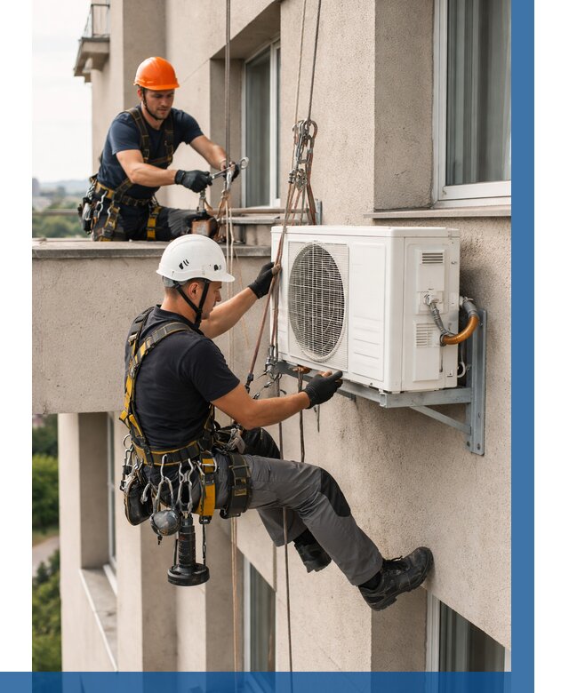 Монтаж внешнего блока кондиционера в Светлограде от 6603 р. | ВЫСОТНИК-Свт