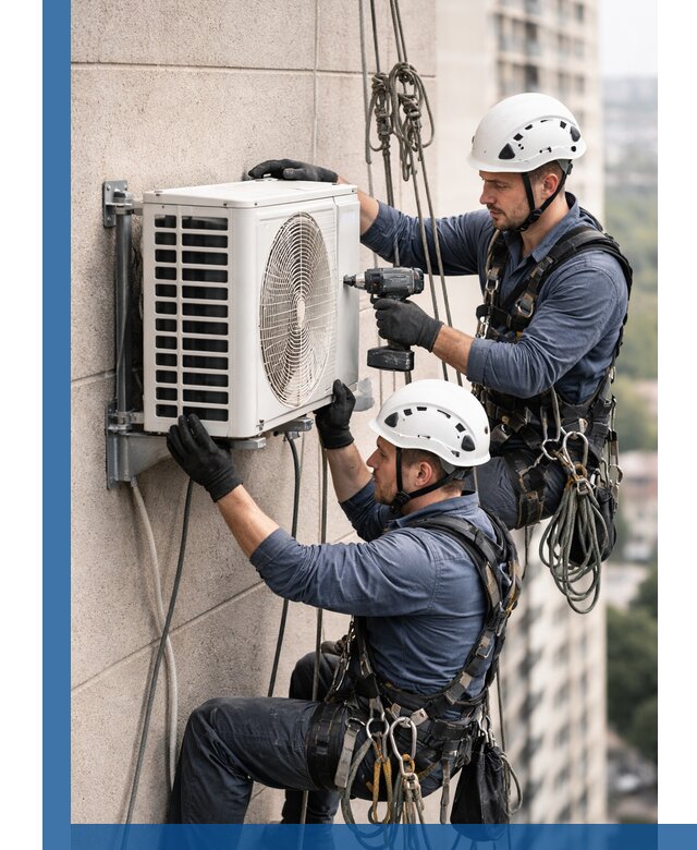 Монтаж внешнего блока кондиционера в Светлограде установка и крепление