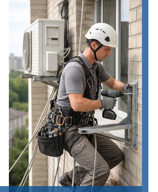 Установка кронштейнов кондиционера в Светлограде от 3555 р. | ВЫСОТНИК-Свт