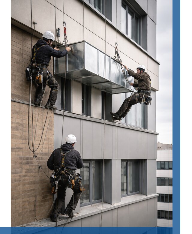 Монтаж воздуховодов на фасаде в Светлограде от 1524 р. | ВЫСОТНИК-Свт