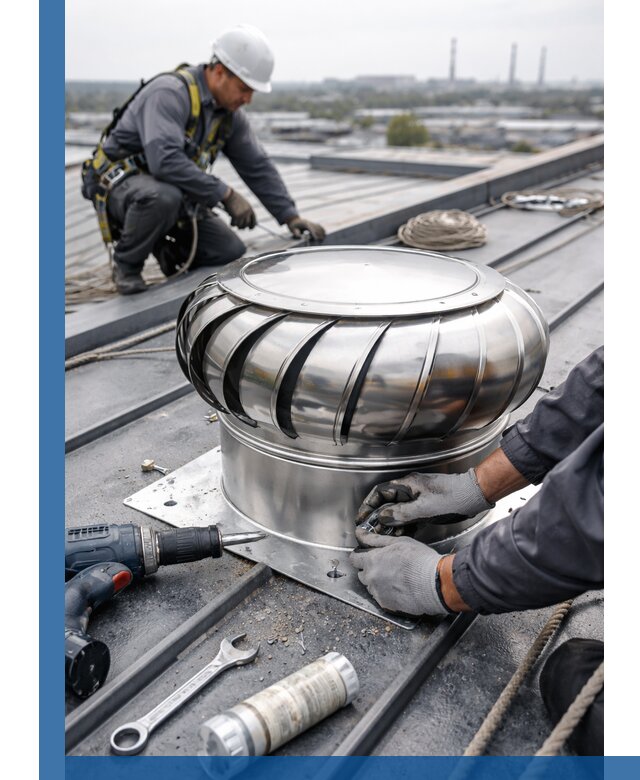 Установка дефлекторов на кровле в Светлограде профессионально