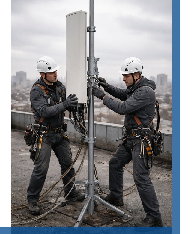 Монтаж антенн связи на крыше в Светлограде от 8634 р. | ВЫСОТНИК-Свт