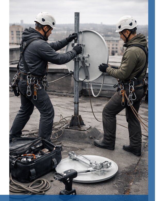 Демонтаж антенн на крыше в Светлограде от 4571 р. | ВЫСОТНИК-Свт