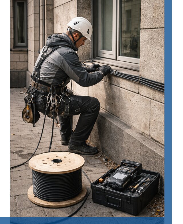 Прокладка оптоволоконного кабеля в Светлограде от 813 р. | ВЫСОТНИК-Свт