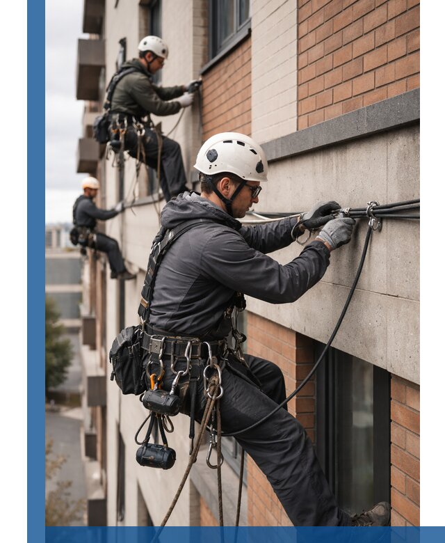 Крепление кабеля на фасаде монтаж и крепеж в Светлограде