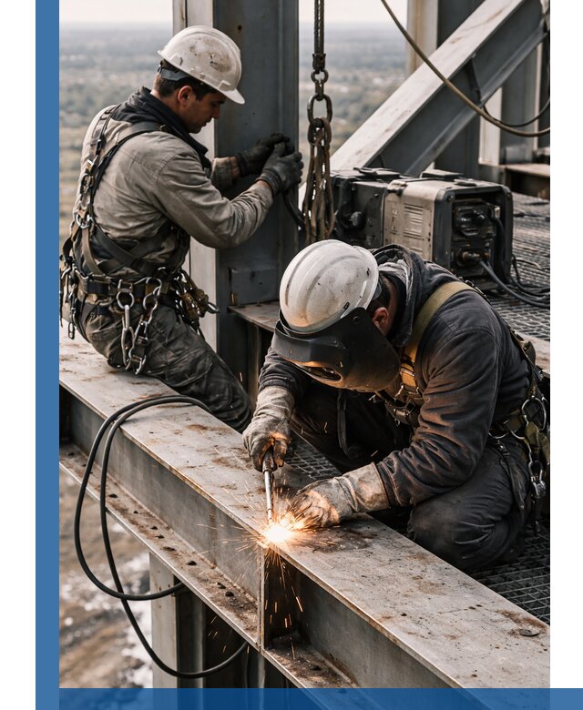 Высотные сварочные работы в Светлограде для промышленных объектов