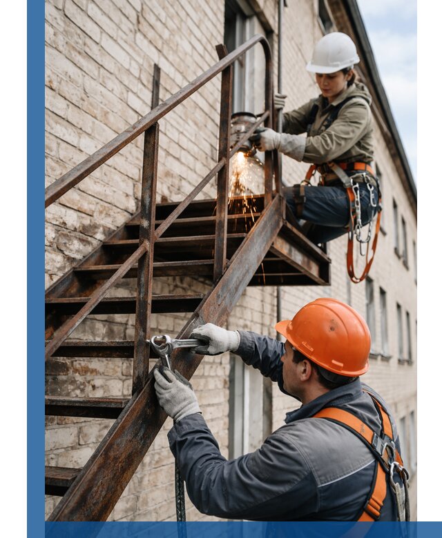 Ремонт и восстановление пожарных лестниц с выездом в Светлограде