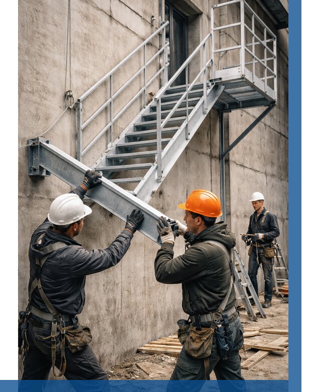 Монтаж металлических лестниц в Светлограде от 15237 р. | ВЫСОТНИК-Свт