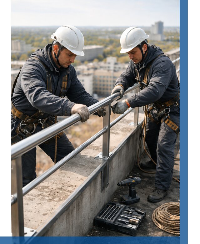 Монтаж перил на высоте в Светлограде от 2540 р. | ВЫСОТНИК-Свт