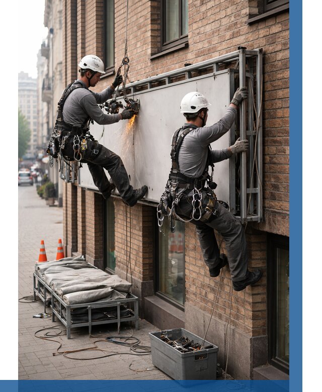 Демонтаж рекламной вывески в Светлограде от 6603 р. | ВЫСОТНИК-Свт